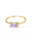Baguette Ring - Purple