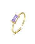 Baguette Ring - Purple